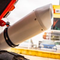 GPR auspuff kompatibel mit  Ktm Duke 890 2021-2024, Albus Evo4, Zugelassener legaler Slip-On-Auspuff mit Abe, einschließlich abnehmbarem DB-Killer und Verbindungsrohr 