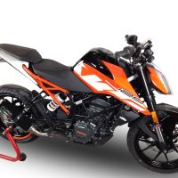 GPR auspuff kompatibel mit  Ktm Duke 390 2017-2020, M3 Black Titanium, Zugelassener legaler Slip-On-Auspuff mit Abe, einschließlich abnehmbarem DB-Killer und Verbindungsrohr 
