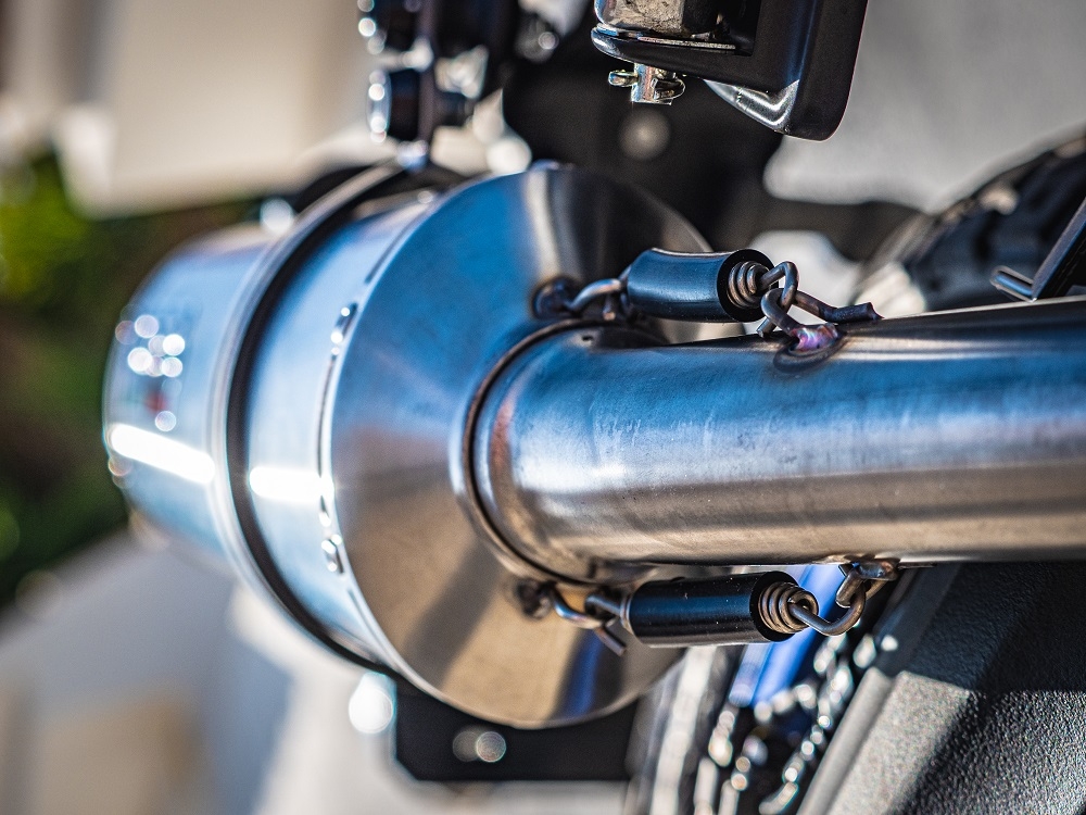 GPR auspuff kompatibel mit  Suzuki V-STROM DL 800 DE - SE 2023-2025, Dual Inox, Zugelassener legaler Slip-On-Auspuff mit Abe, einschließlich abnehmbarem DB-Killer und Verbindungsrohr 