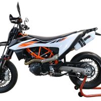 GPR auspuff kompatibel mit  Ktm Smc 690 R  2019-2020, Albus Evo4, Zugelassener legaler Slip-On-Auspuff mit ABE, inklusive abnehmbarem DB-Killer, Verbindungsrohr und Katalysator 