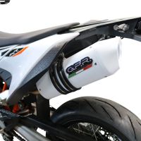 GPR auspuff kompatibel mit  Ktm Smc 690 R  2019-2020, Albus Evo4, Zugelassener legaler Slip-On-Auspuff mit ABE, inklusive abnehmbarem DB-Killer, Verbindungsrohr und Katalysator 
