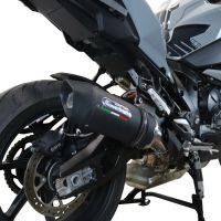 GPR auspuff kompatibel mit  Bmw S 1000 XR -M  2020-2025, Furore Evo4 Nero, Zugelassener legaler Slip-On-Auspuff mit Abe, einschließlich abnehmbarem DB-Killer und Verbindungsrohr 