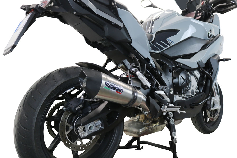 GPR auspuff kompatibel mit  Bmw S 1000 XR -M  2020-2025, New Grand Prix Evo Titanium, Zugelassener legaler Slip-On-Auspuff mit Abe, einschließlich abnehmbarem DB-Killer und Verbindungsrohr 