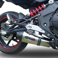 GPR auspuff kompatibel mit  Cf Moto Nk 650 2012-2016, New Grand Prix Evo Titanium, Zugelassener legaler Slip-On-Auspuff mit Abe, einschließlich abnehmbarem DB-Killer und Verbindungsrohr 