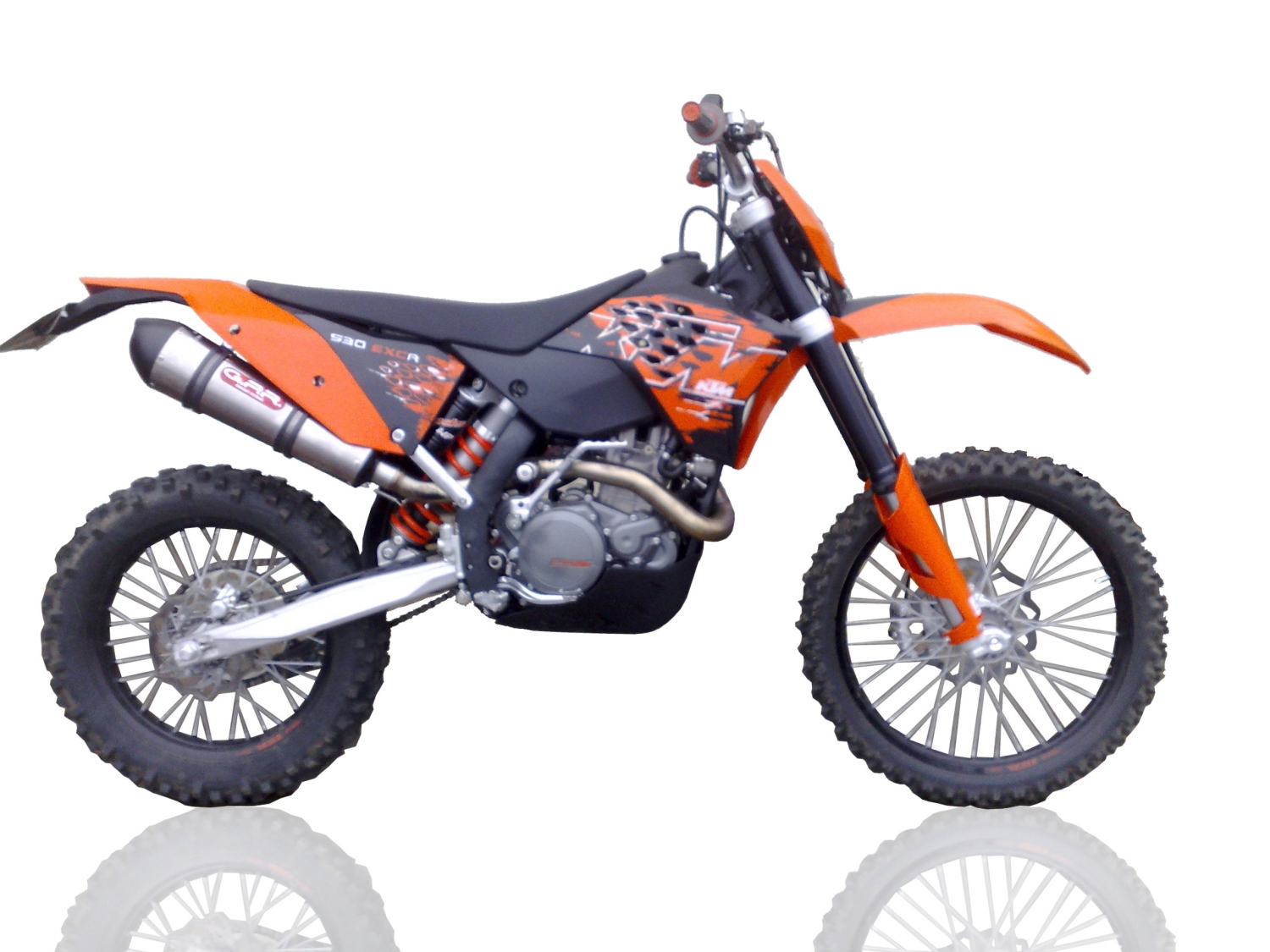 GPR auspuff kompatibel mit  Ktm Smr 450 2013-2013, New Grand Prix Evo Titanium, Zugelassener legaler Slip-On-Auspuff mit Abe, einschließlich abnehmbarem DB-Killer und Verbindungsrohr 