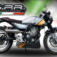 GPR auspuff kompatibel mit  F.B. Mondial Sport Classic 125 -Pagani 1948 2021-2023, Deeptone Inox, Kompletter Rennauspuff, geliefert mit spezifischem Krümmer, Artikel ohne Homologation 