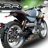 GPR auspuff kompatibel mit  F.B. Mondial Sport Classic 125 -Pagani 1948 2021-2023, Deeptone Inox, Kompletter Rennauspuff, geliefert mit spezifischem Krümmer, Artikel ohne Homologation 