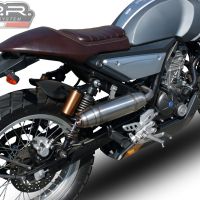 GPR auspuff kompatibel mit  F.B. Mondial Sport Classic 125 -Pagani 1948 2021-2023, Deeptone Inox, Kompletter Rennauspuff, geliefert mit spezifischem Krümmer, Artikel ohne Homologation 