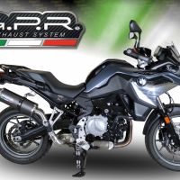 GPR auspuff kompatibel mit  Bmw F 750 Gs 2021-2024, Dual Poppy, Zugelassener legaler Slip-On-Auspuff mit Abe, einschließlich abnehmbarem DB-Killer und Verbindungsrohr 