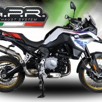 GPR auspuff kompatibel mit  Bmw F 850 Gs -Adventure 2021-2024, M3 Inox , Zugelassener legaler Slip-On-Auspuff mit Abe, einschließlich abnehmbarem DB-Killer und Verbindungsrohr 