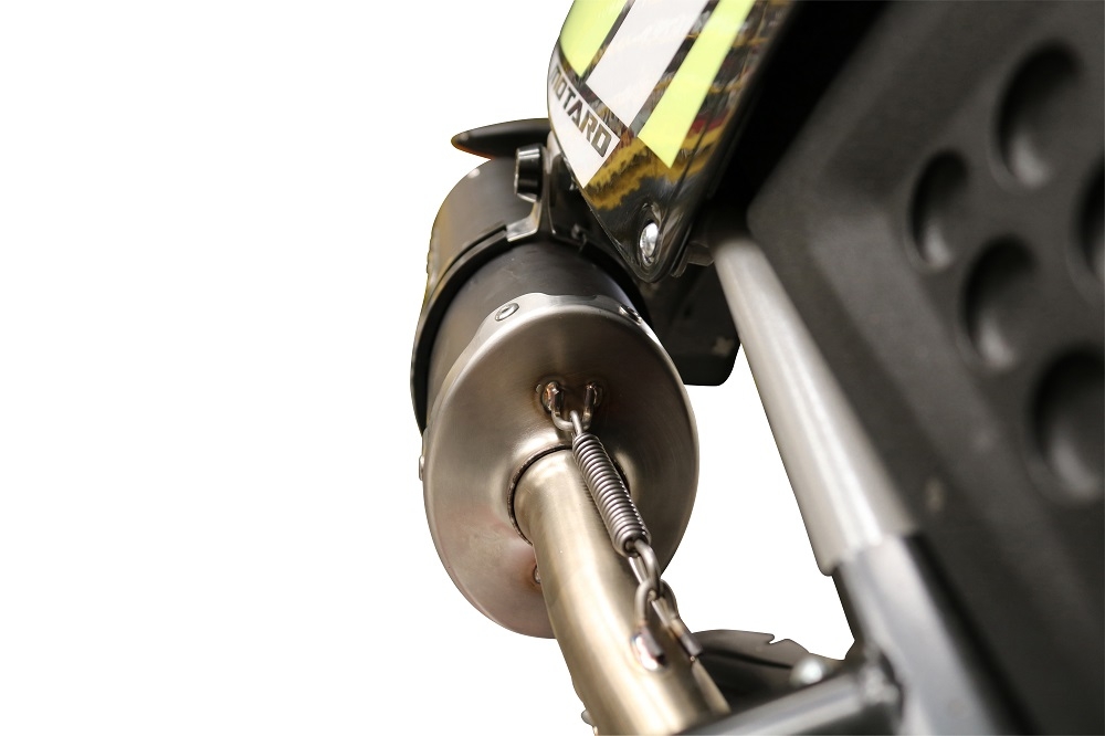 GPR auspuff kompatibel mit  Fantic Motor 125 M Performance 2019-2020, Furore Nero, Zugelassener legaler Slip-On-Auspuff mit Abe, einschließlich abnehmbarem DB-Killer und Verbindungsrohr 