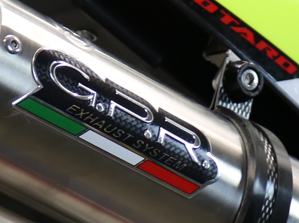 GPR auspuff kompatibel mit  Fantic Motor XEF 125 2021-2024, M3 Inox , Zugelassener legaler Slip-On-Auspuff mit Abe, einschließlich abnehmbarem DB-Killer und Verbindungsrohr 