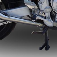 GPR auspuff kompatibel mit  Yamaha Fzs 1000 Fazer 2001-2005, Deeptone Inox, Zugelassener legaler Slip-On-Auspuff mit Abe, einschließlich abnehmbarem DB-Killer und Verbindungsrohr 