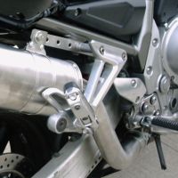 GPR auspuff kompatibel mit  Yamaha Fzs 1000 Fazer 2001-2005, Deeptone Inox, Zugelassener legaler Slip-On-Auspuff mit Abe, einschließlich abnehmbarem DB-Killer und Verbindungsrohr 