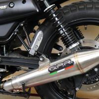 GPR auspuff kompatibel mit  Moto Guzzi V7 III Special-Stone-Carbon 2017-2018, Vintacone, Kompletter Rennauspuff, geliefert mit spezifischem Krümmer, Artikel ohne Homologation 