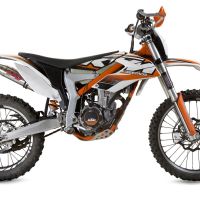 GPR auspuff kompatibel mit  Ktm Freeride 350 4T 2012-2017, Deeptone Inox, Doppelt homologierter legaler Slip-On-Auspuff mit ABE, einschließlich abnehmbarer DB-Killer und verbindungsrohre 