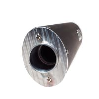 GPR auspuff kompatibel mit  Triumph Tiger 800 - Xr - Xc - Xrx - Xcx - Xrt - Xca 2017-2021, Furore Evo4 Nero, Zugelassener legaler Slip-On-Auspuff mit Abe, einschließlich abnehmbarem DB-Killer und Verbindungsrohr 