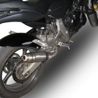 GPR auspuff kompatibel mit  Honda Hornet Cb 600 F 2007-2014, Deeptone Inox, Zugelassener legaler Slip-On-Auspuff mit Abe, einschließlich abnehmbarem DB-Killer und Verbindungsrohr 