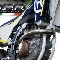 GPR auspuff kompatibel mit  Husqvarna FS 450 2016-2017, Albus Ceramic, Racing-Komplettsystem-Auspuff, einschließlich Krümmer und abnehmbarem DB-Killer 