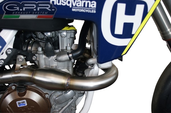 GPR auspuff kompatibel mit  Husqvarna FS 450 2016-2017, Furore Poppy, Racing-Komplettsystem-Auspuff, einschließlich Krümmer und abnehmbarem DB-Killer 