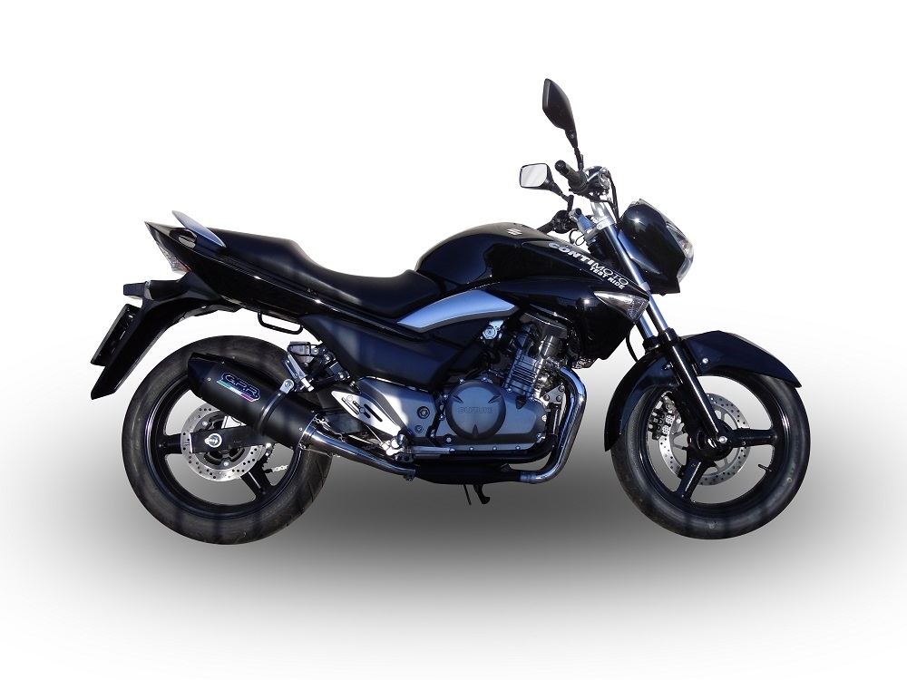 GPR auspuff kompatibel mit  Suzuki Gw 250 F Inazuma 2012-2017, Furore Poppy, Doppelter Rennauspuff, mit Verbindungsrohren, Artikel ohne Genehmigung 