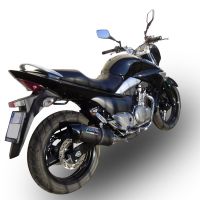 GPR auspuff kompatibel mit  Suzuki Gw 250 F Inazuma 2012-2017, Furore Nero, Doppelt homologierter legaler Slip-On-Auspuff mit ABE, einschließlich abnehmbarer DB-Killer und verbindungsrohre 