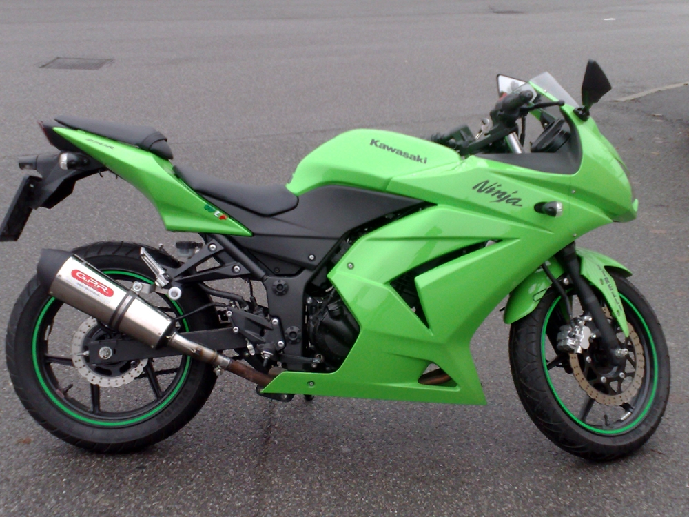 GPR auspuff kompatibel mit  Kawasaki Z250  2013-2016, New Grand Prix Evo Titanium, Rennauspuff, mit Verbindungsrohren, Artikel ohne Genehmigung 