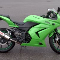 GPR auspuff kompatibel mit  Kawasaki Z250  2013-2016, New Grand Prix Evo Titanium, Rennauspuff, mit Verbindungsrohren, Artikel ohne Genehmigung 