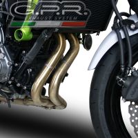 GPR auspuff kompatibel mit  Kawasaki Z 650 2021-2022, Deeptone Inox, Racing-Komplettsystem-Auspuff, einschließlich Krümmer und abnehmbarem DB-Killer 
