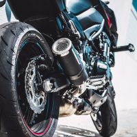 GPR auspuff kompatibel mit  Kawasaki Z 900 E 2020-2024, M3 Black Titanium, Zugelassener legaler Slip-On-Auspuff mit Abe, einschließlich abnehmbarem DB-Killer und Verbindungsrohr 