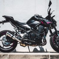 GPR auspuff kompatibel mit  Kawasaki Z 900 2017-2019, M3 Inox , Zugelassener legaler Slip-On-Auspuff mit Abe, einschließlich abnehmbarem DB-Killer und Verbindungsrohr 