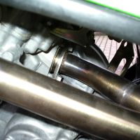 GPR auspuff kompatibel mit  Kawasaki Kfx 700 2004-2011, Furore Nero, Zugelassener Komplettauspuff mit ABE, einschließlich Doppelschalldämpfer und abnehmbarem DB-Killer 