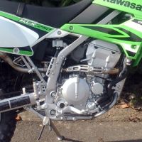 GPR auspuff kompatibel mit  Kawasaki KLX 250 R  1994-2007, Furore Nero, Zugelassener legaler Slip-On-Auspuff mit Abe, einschließlich abnehmbarem DB-Killer und Verbindungsrohr 
