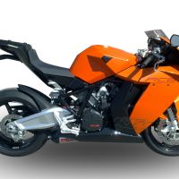 GPR auspuff kompatibel mit  Ktm Rc 8 R 2008-2014, New Grand Prix Evo Titanium, Kompletter Rennauspuff, geliefert mit spezifischem Krümmer, Artikel ohne Homologation 