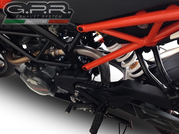 GPR auspuff kompatibel mit  Ktm Rc 390 2017-2020, Decatalizzatore, Decat Pipe, Katalysatorabscheider, artikel ohne Genehmigung 