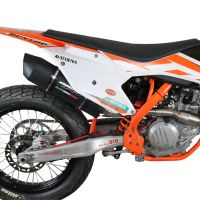GPR auspuff kompatibel mit  Ktm SX-F 450 2016-2018, Furore Nero, Racing-Komplettsystem-Auspuff, einschließlich Krümmer und abnehmbarem DB-Killer 