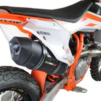 GPR auspuff kompatibel mit  Ktm SX-F 450 2016-2018, Furore Nero, Racing-Komplettsystem-Auspuff, einschließlich Krümmer und abnehmbarem DB-Killer 