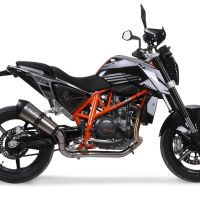 GPR auspuff kompatibel mit  Ktm Duke 690 2012-2016, New Grand Prix Evo Titanium, Zugelassener legaler Slip-On-Auspuff mit Abe, einschließlich abnehmbarem DB-Killer und Verbindungsrohr 