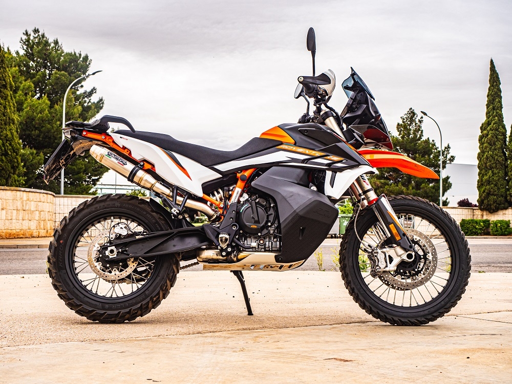 GPR auspuff kompatibel mit  Ktm Adventure 890 2025-2026, Deeptone Inox, Rennauspuff, mit Verbindungsrohren, Artikel ohne Genehmigung 