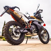 GPR auspuff kompatibel mit  Ktm Adventure 890 2025-2026, Deeptone Inox, Rennauspuff, mit Verbindungsrohren, Artikel ohne Genehmigung 