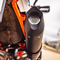 GPR auspuff kompatibel mit  Ktm SMT 890 2025-2026, Furore Evo4 Nero, Zugelassener legaler Slip-On-Auspuff mit Abe, einschließlich abnehmbarem DB-Killer und Verbindungsrohr 