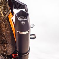GPR auspuff kompatibel mit  Ktm Adventure 890 2020-2024, New Grand Prix Evo Black Titanium, Zugelassener legaler Slip-On-Auspuff mit Abe, einschließlich abnehmbarem DB-Killer und Verbindungsrohr 