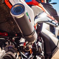 GPR auspuff kompatibel mit  Husqvarna Norden 901 2022-2024, M3 Black Titanium, Zugelassener legaler Slip-On-Auspuff mit Abe, einschließlich abnehmbarem DB-Killer und Verbindungsrohr 