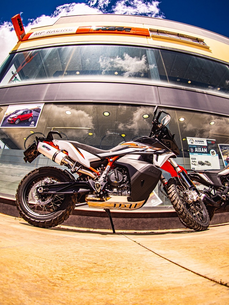 GPR auspuff kompatibel mit  Ktm Adventure 890 2025-2026, Albus Evo4, Zugelassener legaler Slip-On-Auspuff mit Abe, einschließlich abnehmbarem DB-Killer und Verbindungsrohr 