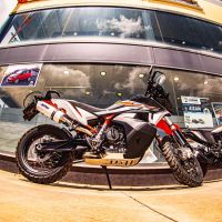 GPR auspuff kompatibel mit  Ktm Adventure 890 2025-2026, Albus Evo4, Zugelassener legaler Slip-On-Auspuff mit Abe, einschließlich abnehmbarem DB-Killer und Verbindungsrohr 
