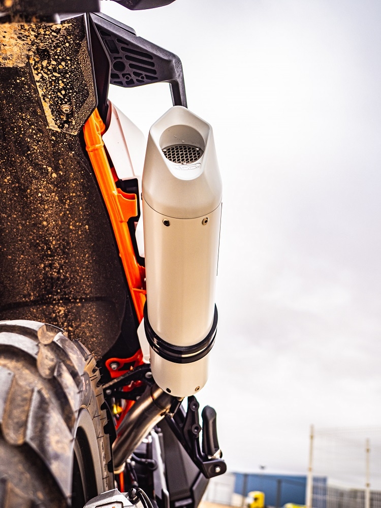 GPR auspuff kompatibel mit  Ktm Adventure 890 2025-2026, Albus Evo4, Zugelassener legaler Slip-On-Auspuff mit Abe, einschließlich abnehmbarem DB-Killer und Verbindungsrohr 
