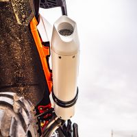 GPR auspuff kompatibel mit  Ktm Adventure 890 2025-2026, Albus Evo4, Zugelassener legaler Slip-On-Auspuff mit Abe, einschließlich abnehmbarem DB-Killer und Verbindungsrohr 