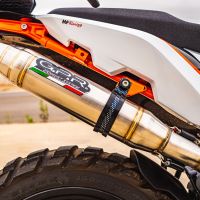 GPR auspuff kompatibel mit  Ktm Adventure 890 2025-2026, Deeptone Inox, Rennauspuff, mit Verbindungsrohren, Artikel ohne Genehmigung 