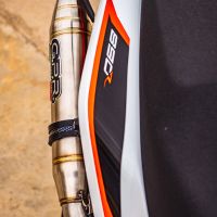 GPR auspuff kompatibel mit  Ktm Duke 890 2021-2024, Deeptone Inox, Rennauspuff, mit Verbindungsrohren, Artikel ohne Genehmigung 