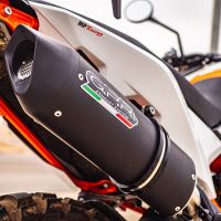 GPR auspuff kompatibel mit  Ktm SMT 890 2025-2026, Furore Evo4 Nero, Zugelassener legaler Slip-On-Auspuff mit Abe, einschließlich abnehmbarem DB-Killer und Verbindungsrohr 